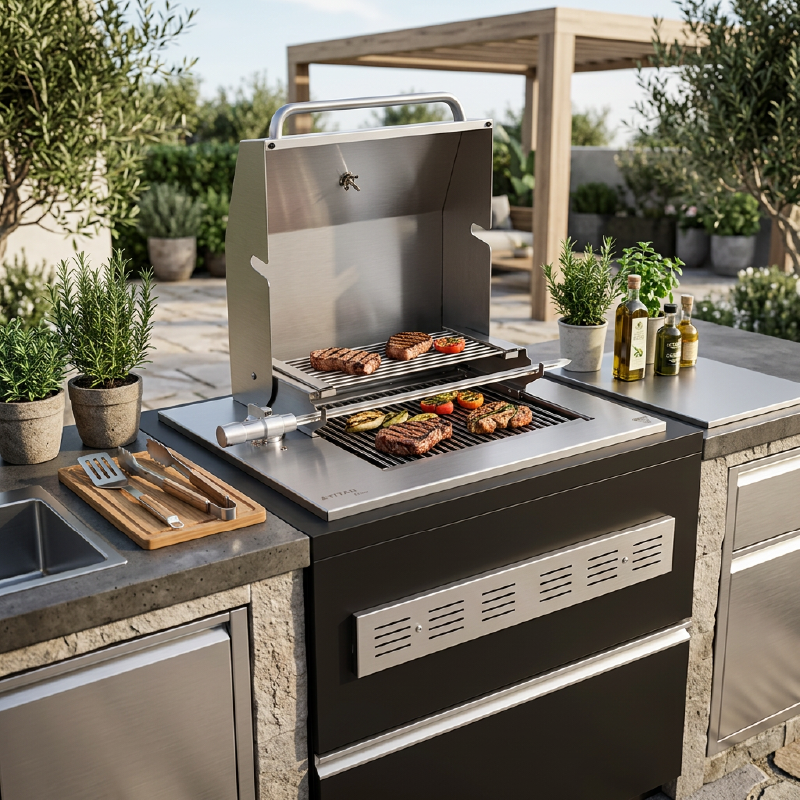 Churrasqueira Elétrica Grill Platinum Com Tampa Sem Visor 🇧🇷 - Imagem 3