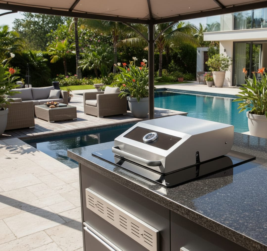 Grill Elétrico Touch Com Tampa e Visor 🇧🇷 - Imagem 3
